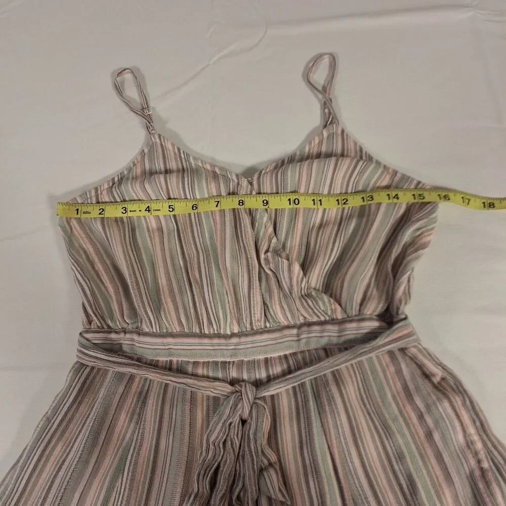 American Eagle Multicolor Striped Sleeveless Romper Beachy Cottagecore Size S